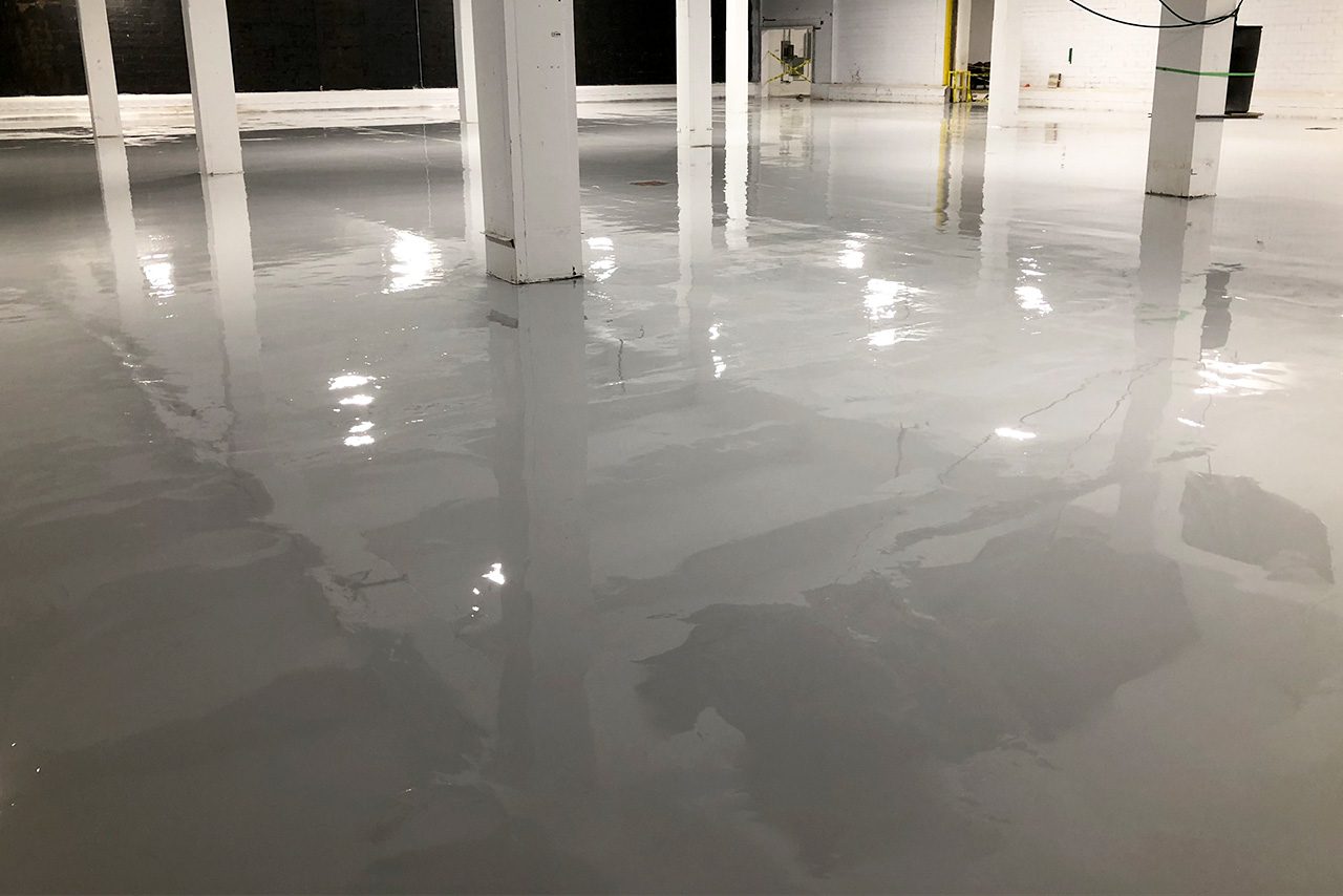 plancher epoxy commercial