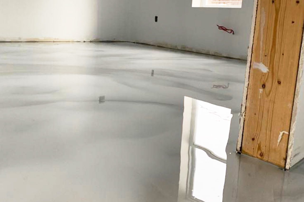 epoxy floor white